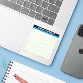 Tabellen van 1 tot 20 vermenigvuldigingstijden Gra Sticker (Laptop met iPhone)