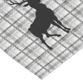 Tabelloper grijze speldenstang & deer korte tafelloper (Hoek)