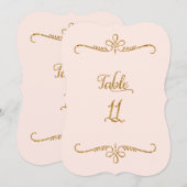 Tabelnummer 11, Fancy scriptlettertekens met besch Kaart (Voorkant / Achterkant)