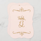 Tabelnummer 13, Fancy scriptlettertekens met besch Kaart (Voorkant / Achterkant)