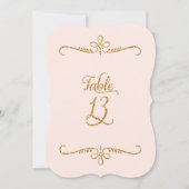 Tabelnummer 13, Fancy scriptlettertekens met besch Kaart (Voorkant)