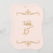 Tabelnummer 15, Fancy scriptlettertekens met besch Kaart (Voorkant / Achterkant)