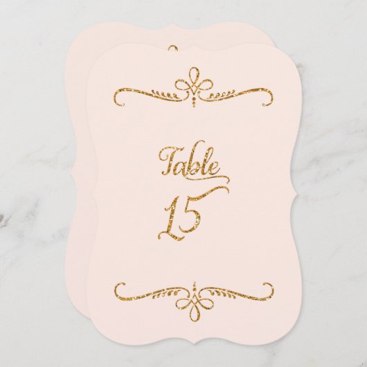 Tabelnummer 15, Fancy scriptlettertekens met besch Kaart (Voorkant / Achterkant)