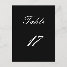 Tabelnummer 17 briefkaart
