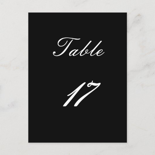 Tabelnummer 17 briefkaart (Voorkant)