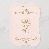 Tabelnummer 17, Fancy scriptlettertekens met besch Kaart (Voorkant / Achterkant)