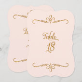 Tabelnummer 18, Fancy scriptlettertekens met besch Kaart (Voorkant / Achterkant)