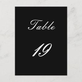 Tabelnummer 19 briefkaart
