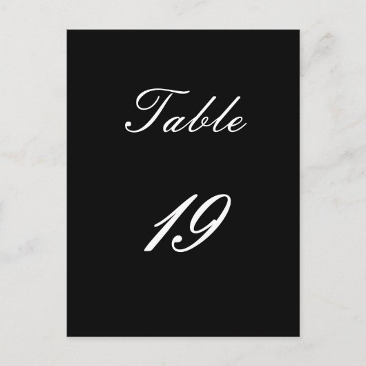 Tabelnummer 19 briefkaart (Voorkant)