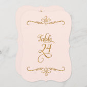 Tabelnummer 24, Fancy scriptletters met letterteke Kaart (Voorkant / Achterkant)