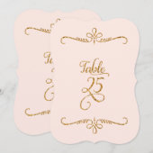 Tabelnummer 25, Fancy scriptletters met letterteke Kaart (Voorkant / Achterkant)