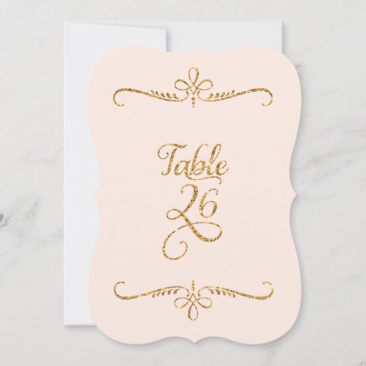 Tabelnummer 26, Fancy scriptletters met letterteke Kaart (Voorkant)