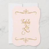 Tabelnummer 26, Fancy scriptletters met letterteke Kaart (Achterkant)