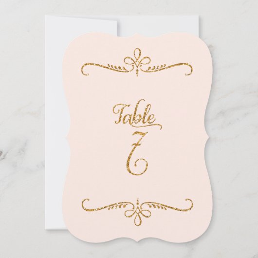 Tabelnummer 7, Fancy scriptlettertekens met beschr Kaart (Achterkant)