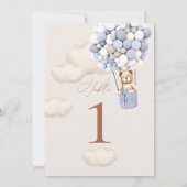 Tabelnummer beren ballonnen en gastnamen (Achterkant)