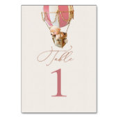 Tabelnummer beren ballonnen kaart (Voorkant)