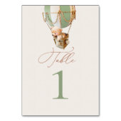 Tabelnummer beren ballonnen kaart (Achterkant)