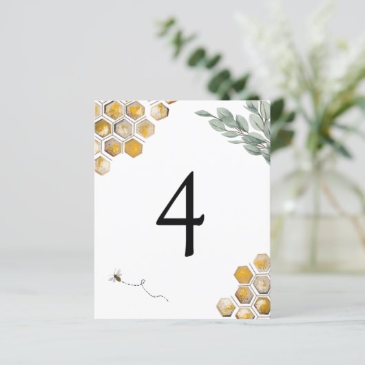 Tabelnummer bijen en eucalyptus (Staand voorkant)