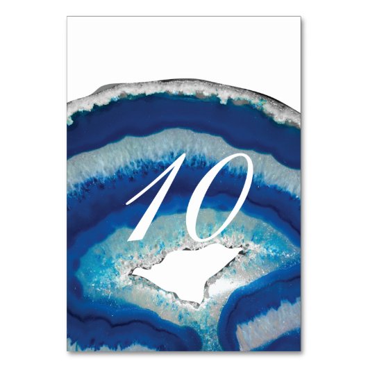 Tabelnummer Blauwe Agaat Kaart (Voorkant)