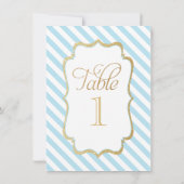 Tabelnummer blauwe strepen kaart (Achterkant)