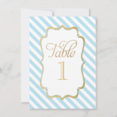Tabelnummer blauwe strepen kaart (Voorkant)