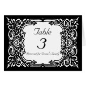 Tabelnummer bruiloft (Voorkant Horizontaal)