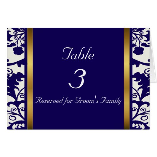 Tabelnummer bruiloft (Voorkant Horizontaal)