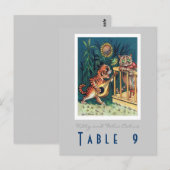 Tabelnummer bruiloft briefkaart (Voorkant / Achterkant)