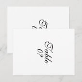 "Tabelnummer" "creëer je eigen" Briefkaart (Voorkant / Achterkant)