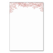 Tabelnummer Eenvoudige minimalist Kaart (Achterkant)