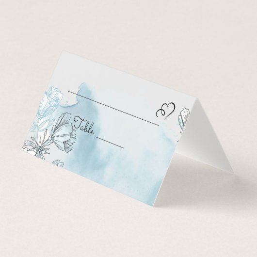 Tabelnummer en plaatsingskaarten voor de waterverf kaart (Voorkant)