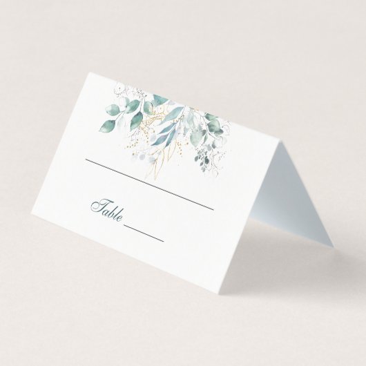 Tabelnummer en plaatsingskaarten voor naam kaart (Voorkant)