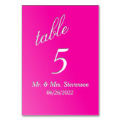 Tabelnummer Fuchsia Kaart (Voorkant)