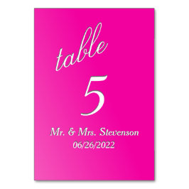 Tabelnummer Fuchsia Kaart