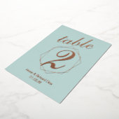 Tabelnummer geometrische rand gecomprimeerde Folie Folie Uitnodiging (Gedraaid)