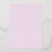 Tabelnummer geometrische rand gecomprimeerde Folie Folie Uitnodiging (Achterkant)