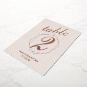 Tabelnummer geometrische rand gecomprimeerde Folie Uitnodiging (Gedraaid)