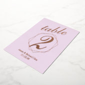 Tabelnummer geometrische rand gecomprimeerde Folie Uitnodiging (Gedraaid)