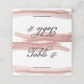 Tabelnummer Gevouwen plaatskaart Plaatskaartje (Buitenkant ongevouwen)