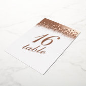 Tabelnummer Gold geperste Glitter Folie uitnodigin Folie Uitnodiging (Gedraaid)