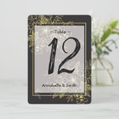 Tabelnummer Golden Rozen Kaart (Staand voorkant)