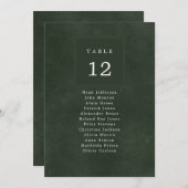 Tabelnummer groene trouwgasten (Voorkant / Achterkant)