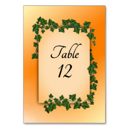 Tabelnummer herfsten kaart