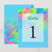 Tabelnummer kleurig Abstract kleurstofpatroon Briefkaart (Voorkant / Achterkant)