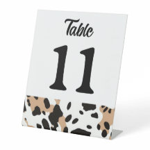 Tabelnummer Koeienhuid afdrukken