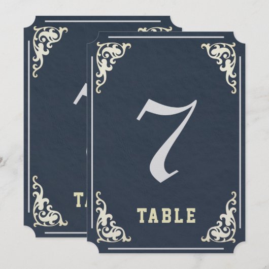 Tabelnummer koninklijke weddenschappen kaart (Voorkant / Achterkant)