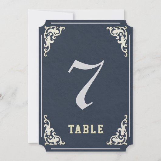 Tabelnummer koninklijke weddenschappen kaart (Voorkant)