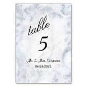 Tabelnummer marmer aangepast kaart (Achterkant)