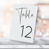 Tabelnummer Modern Script Vrijgezellenfeest Reclamebord Met Voetstuk