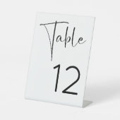 Tabelnummer Modern Script Vrijgezellenfeest Reclamebord Met Voetstuk (Voorkant)